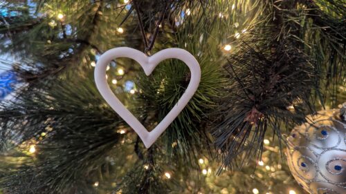 Heart Christmas tree decoration