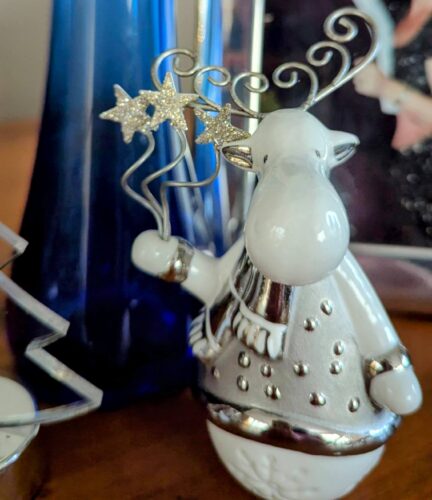 Christmas moose ornament