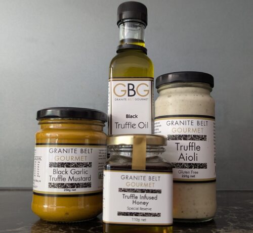 A mixturre of truffle infused food products